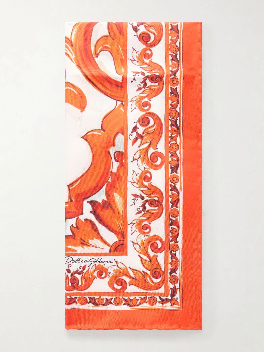Printed silk-twill foulard by DOLCE&GABBANA