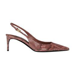 Python skin slingbacks by DOLCE&GABBANA