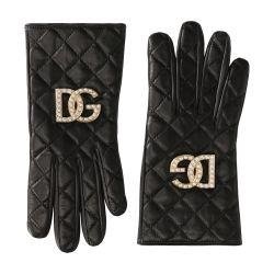 Quilted nappa leather gloves by DOLCE&GABBANA