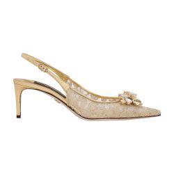 Rainbow lace slingbacks by DOLCE&GABBANA