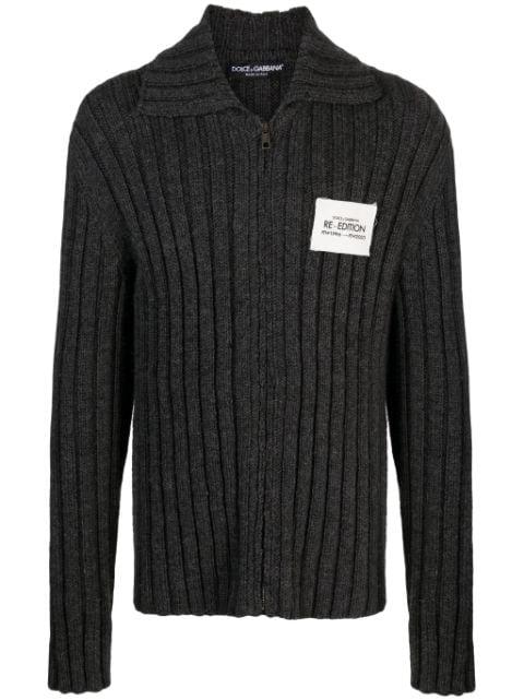 Re-Edition virgin wool cardigan by DOLCE&GABBANA