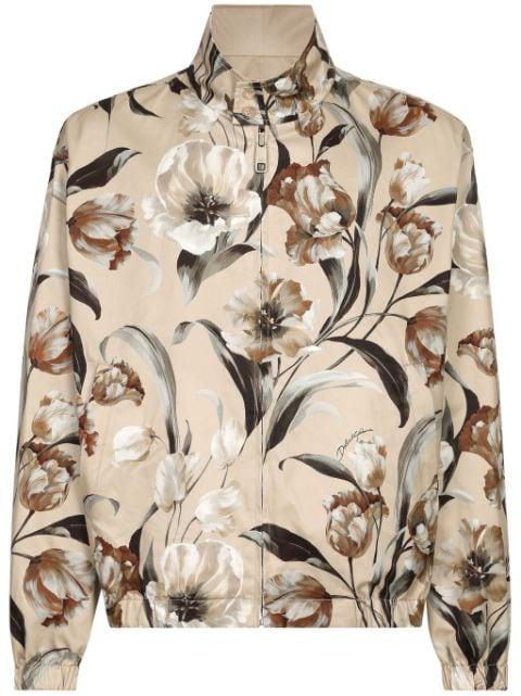 Reversible floral print jacket by DOLCE&GABBANA