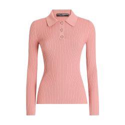 Ribbed wool polo-style sweater by DOLCE&GABBANA