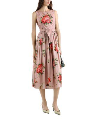 Rose Bouquet Print Cotton Dress by DOLCE&GABBANA