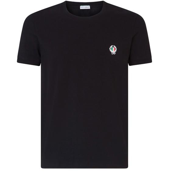Round-neck stretch cotton t-shirt by DOLCE&GABBANA