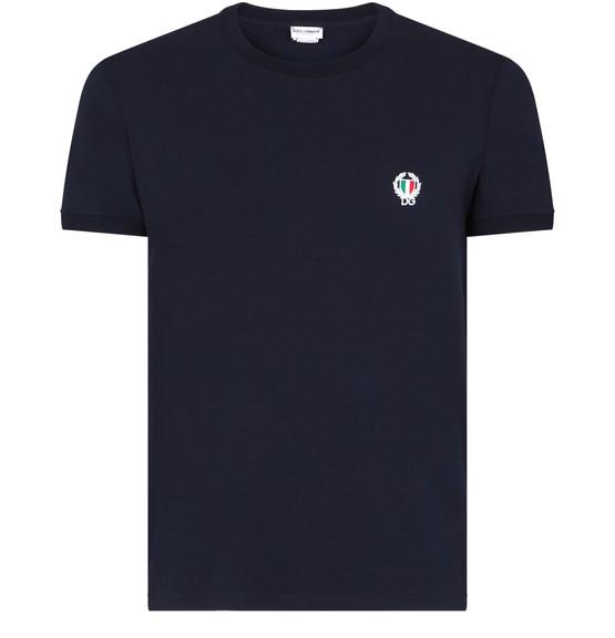 Round-neck stretch cotton t-shirt by DOLCE&GABBANA