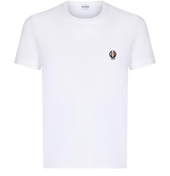 Round-neck stretch cotton t-shirt by DOLCE&GABBANA