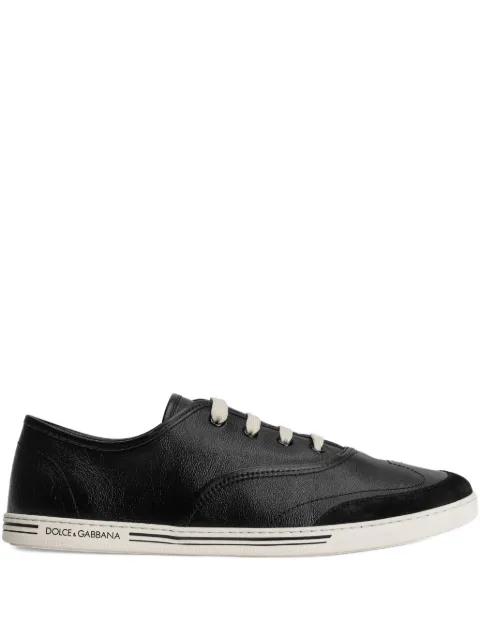 Saint Tropez lace-up leather sneakers by DOLCE&GABBANA