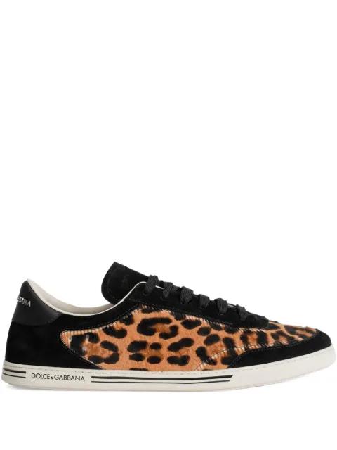 Saint Tropez leo-print light sneakers by DOLCE&GABBANA