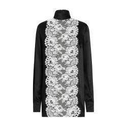 Satin sack top with lace shirt front by DOLCE&GABBANA