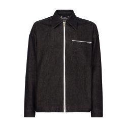 Selvedge denim blouse with zipper by DOLCE&GABBANA