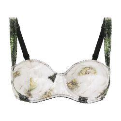 Sequin-embroidered satin balconette bra by DOLCE&GABBANA