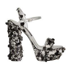 Sequined platform sandals by DOLCE&GABBANA