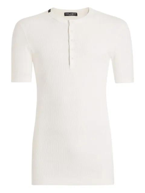 Serafino cotton T-shirt by DOLCE&GABBANA