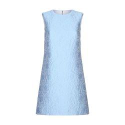 Short floral jacquard a-line dress by DOLCE&GABBANA