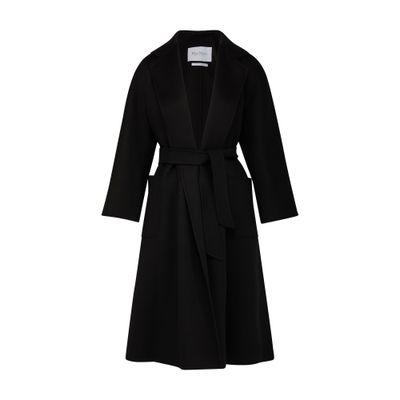 Short wool coat with lace details by DOLCE&GABBANA