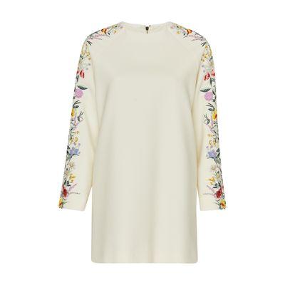Short woolen dress with satin belt by DOLCE&GABBANA