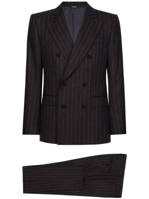 Sicilia-fit double-breasted suit by DOLCE&GABBANA