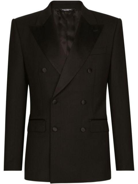 Sicilia-fit double-breasted three-piece suit by DOLCE&GABBANA