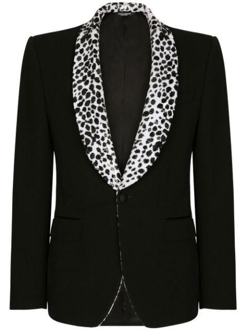Sicilia-fit single-breasted tuxedo blazer by DOLCE&GABBANA