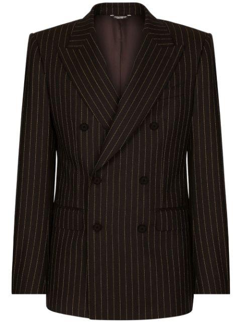 Sicilia pinstripe double-breasted blazer by DOLCE&GABBANA