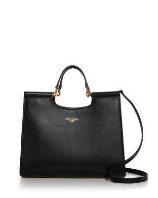 Sicily Small Leather Tote by DOLCE&GABBANA