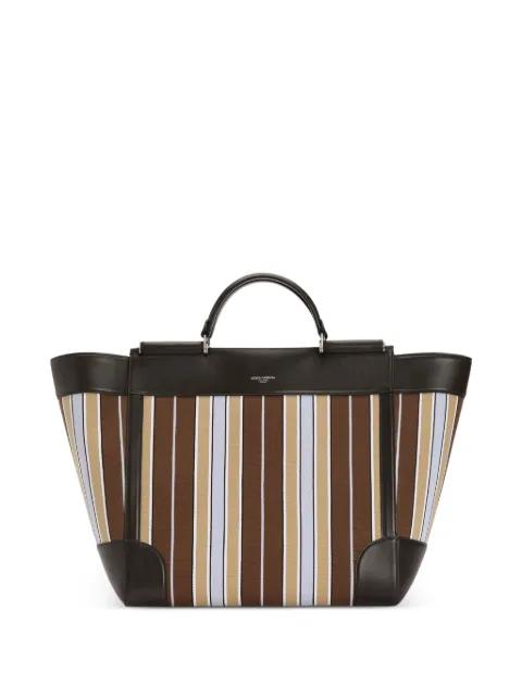 Sicily jacquard fabric tote bag by DOLCE&GABBANA