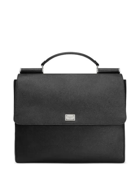 Sicily leather shoulder bag by DOLCE&GABBANA