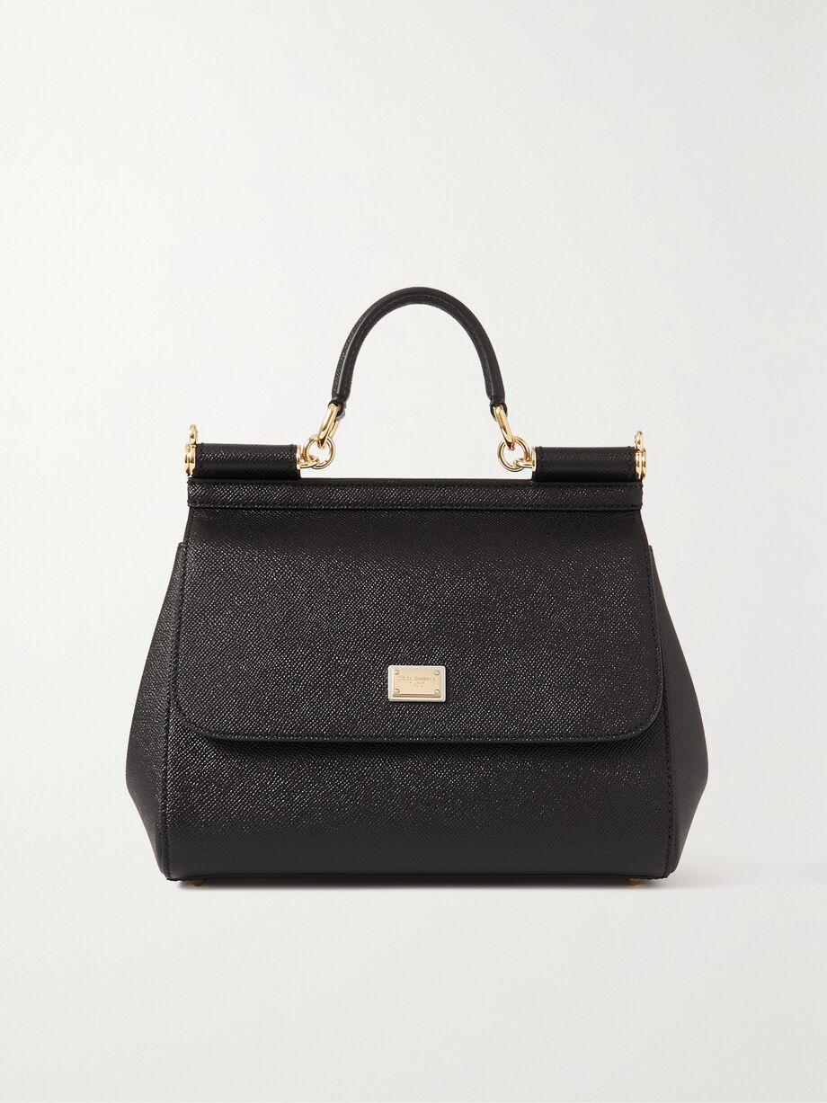 Sicily medium textured-leather tote by DOLCE&GABBANA