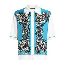 Silk and cotton shirt with bandanna by DOLCE&GABBANA