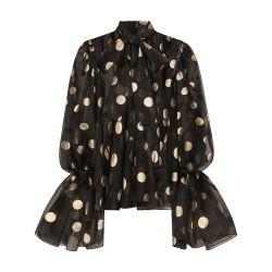 Silk organza jacquard blouse by DOLCE&GABBANA