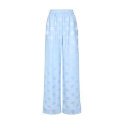 Silk pajama pants with logo by DOLCE&GABBANA