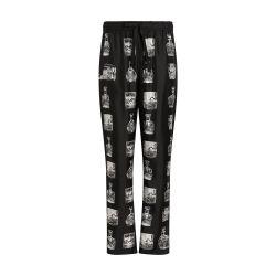 Silk pajama pants with whisky print by DOLCE&GABBANA