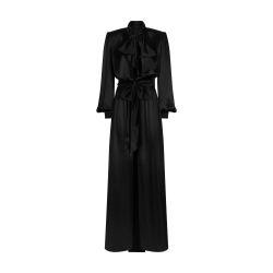 Silk satin long dress by DOLCE&GABBANA