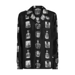 Silk shirt with liquor print by DOLCE&GABBANA
