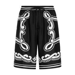 Silk shorts with bandanna print by DOLCE&GABBANA