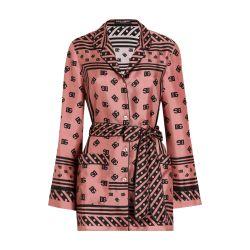 Silk twill pajama shirt DG logo by DOLCE&GABBANA