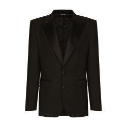 Single-breasted stretch wool Sicilia-fit tuxedo jacket by DOLCE&GABBANA