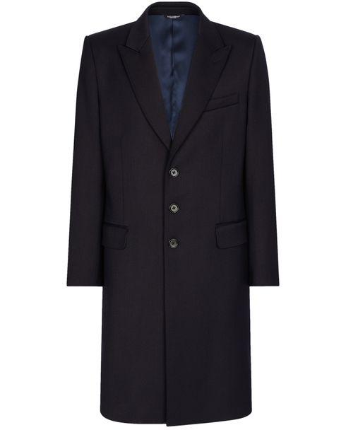 Single-breasted technical stretch wool coat by DOLCE&GABBANA