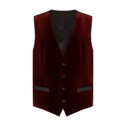 Single-breasted velvet vest by DOLCE&GABBANA