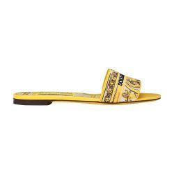 Sliders with embroidered majolica by DOLCE&GABBANA