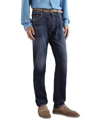 Slim Fit Jeans in Dark Blue by DOLCE&GABBANA