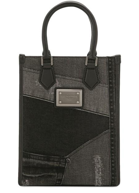 Small Denim Patchwork Tote Bag by DOLCE&GABBANA