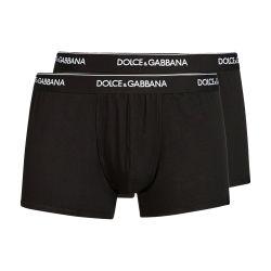 Stretch cotton boxers two-pack by DOLCE&GABBANA