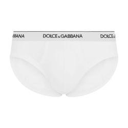Stretch cotton briefs two-pack by DOLCE&GABBANA