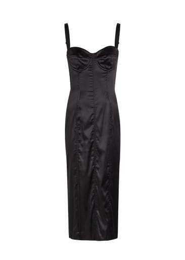 Stretch-silk midi dress by DOLCE&GABBANA