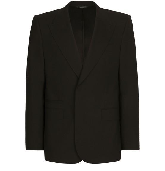 Stretch wool Sicilia-fit jacket by DOLCE&GABBANA