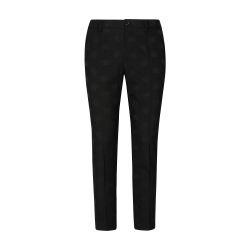 Stretch wool jacquard pants with DG Monogram design by DOLCE&GABBANA