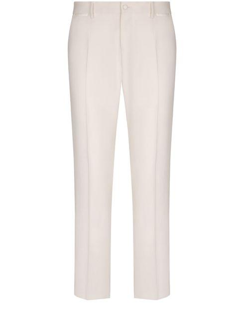 Stretch wool tuxedo pants by DOLCE&GABBANA