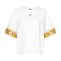 T-shirt with Majolica details by DOLCE&GABBANA